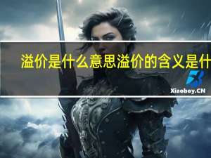 溢价是什么意思 溢价的含义是什么？