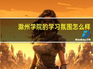 滁州学院的学习氛围怎么样