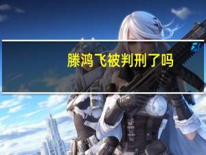 滕鸿飞被判刑了吗（滕鸿飞）