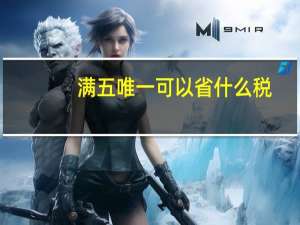 满五唯一可以省什么税