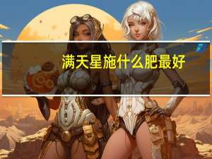 满天星施什么肥最好