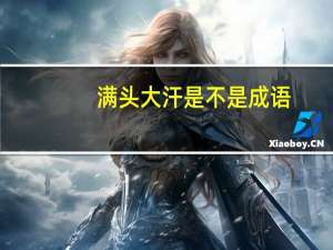 满头大汗是不是成语