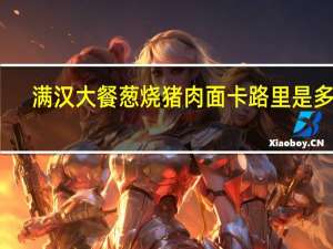 满汉大餐 葱烧猪肉面卡路里是多少