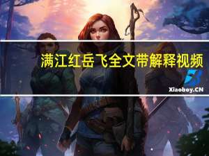 满江红岳飞全文带解释视频（满江红 岳飞 全文）