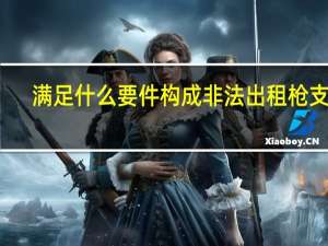 满足什么要件构成非法出租枪支罪