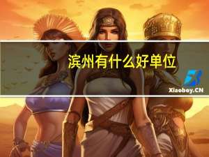 滨州有什么好单位