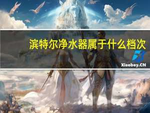 滨特尔净水器属于什么档次（滨特尔净水器）
