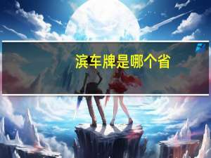 滨车牌是哪个省