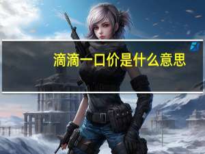 滴滴一口价是什么意思