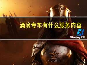 滴滴专车有什么服务内容