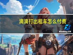 滴滴打出租车怎么付费