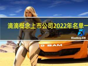 滴滴概念上市公司2022年名单一览，简单明了告诉你
