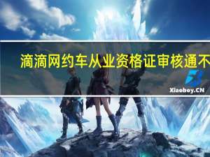 滴滴网约车从业资格证审核通不过（滴滴网约车从业资格证）