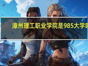 漳州理工职业学院是985大学吗