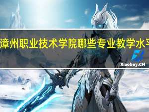 漳州职业技术学院哪些专业教学水平较高