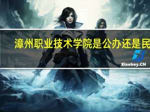 漳州职业技术学院是公办还是民办