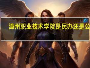 漳州职业技术学院是民办还是公办