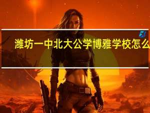 潍坊一中北大公学博雅学校怎么样