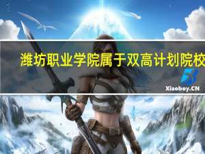 潍坊职业学院属于双高计划院校吗