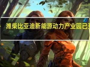 潍柴比亚迪新能源动力产业园已开工