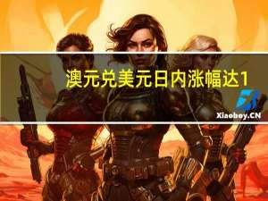 澳元兑美元日内涨幅达1.5%