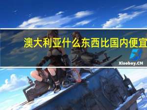 澳大利亚什么东西比国内便宜