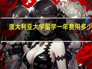 澳大利亚大学留学一年费用多少啊