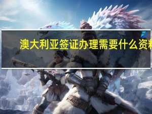 澳大利亚签证办理需要什么资料
