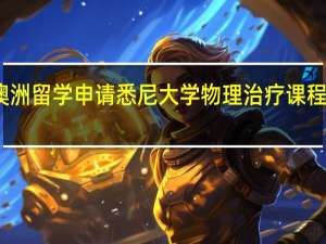 澳洲留学申请悉尼大学物理治疗课程怎么样
