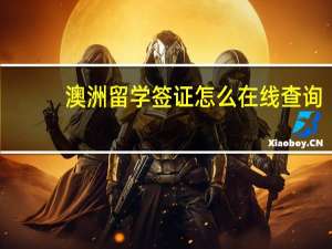 澳洲留学签证怎么在线查询