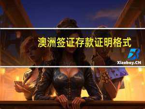 澳洲签证存款证明格式(澳大利亚存款证明)