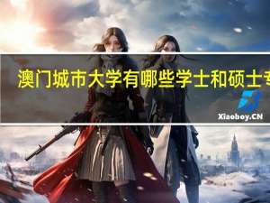 澳门城市大学有哪些学士和硕士专业