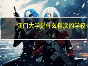 澳门大学是什么档次的学校