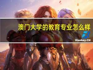 澳门大学的教育专业怎么样