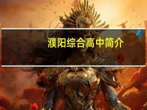 濮阳综合高中简介