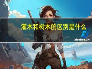 灌木和树木的区别是什么