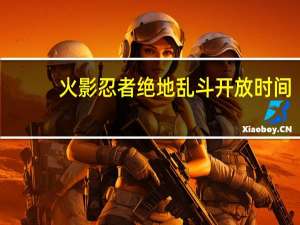 火影忍者绝地乱斗开放时间（火影忍者绝）