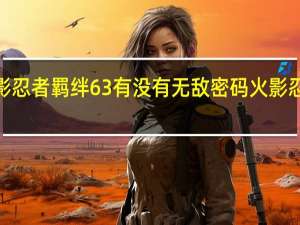 火影忍者羁绊63有没有无敌密码 火影忍者羁绊3.2e