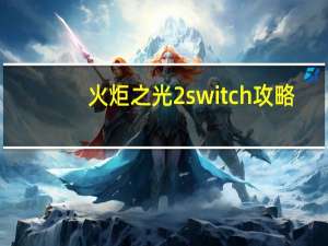 火炬之光2 switch 攻略（火炬之光2 互联网）