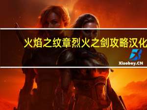火焰之纹章烈火之剑攻略汉化（火焰之纹章烈火之剑攻略）