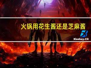 火锅用花生酱还是芝麻酱