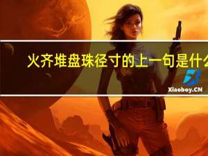 火齐堆盘珠径寸的上一句是什么