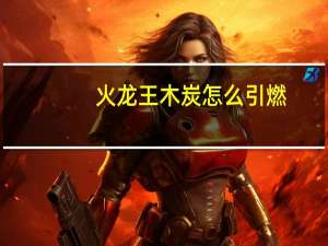 火龙王木炭怎么引燃