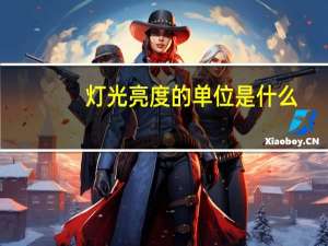 灯光亮度的单位是什么