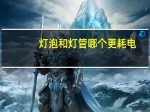 灯泡和灯管哪个更耗电