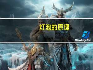 灯泡的原理