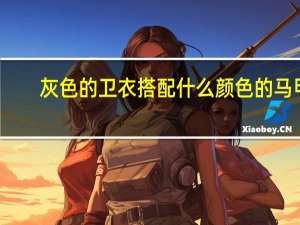 灰色的卫衣搭配什么颜色的马甲