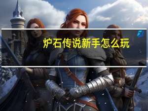 炉石传说新手怎么玩