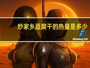 炒家乡豆腐干的热量是多少？