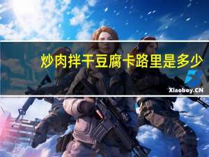 炒肉拌干豆腐卡路里是多少